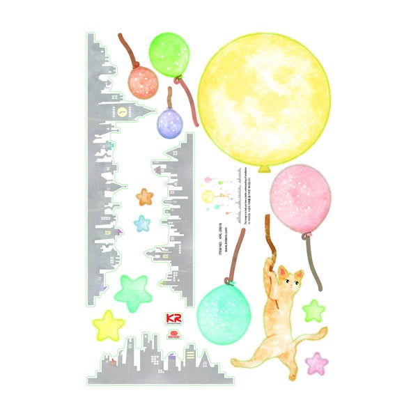 Žareče nalepke Fanastick Cat in Moon-image-4