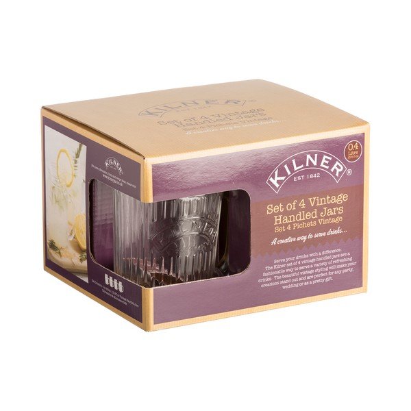 Komplet 4 kozarcev Kilner Vintage, 0,4 l-image-1