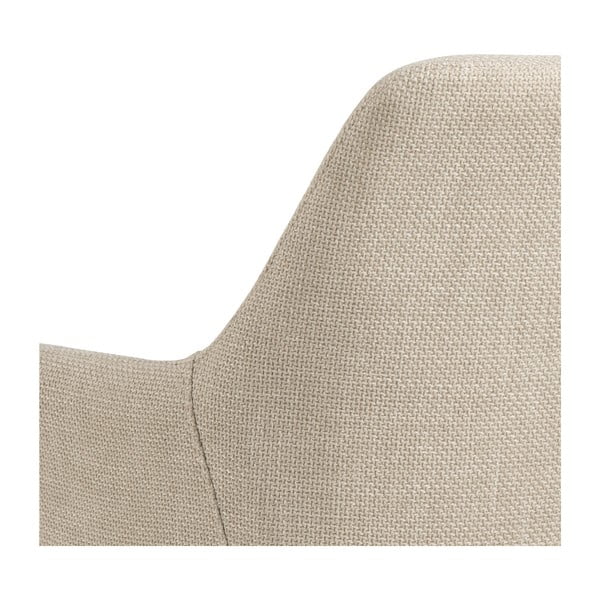 Bež oblazinjeni jedilni stoli v kompletu z nasloni za roke 2 ks Lizzy – Actona-image-4