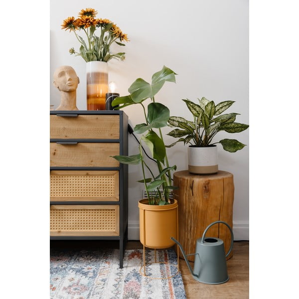 Belo-rjav keramičen cvetlični lonček Vox Caps, višina 14 cm-image-1