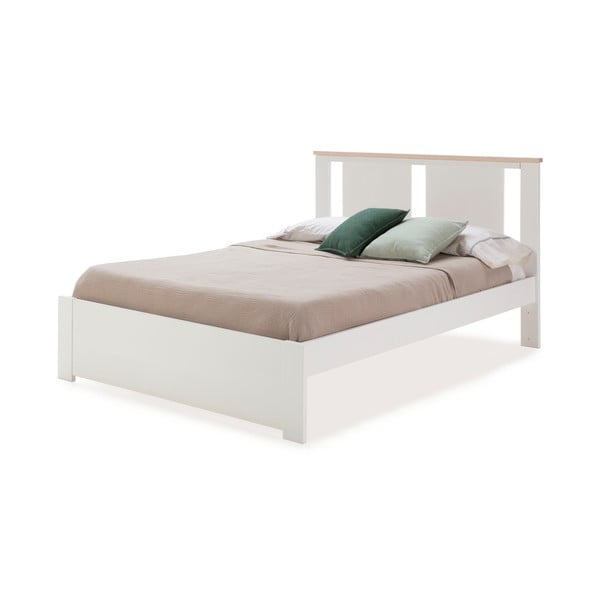 Bela zakonska postelja z letvenim dnom 140x190 cm Enara - Marckeric-image-3