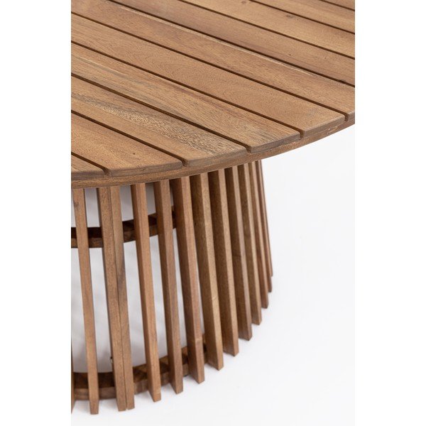 Okrogla vrtna miza iz masivne akacije ø 120 cm Rodano – Bizzotto-image-4