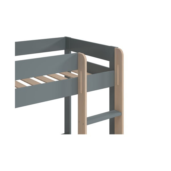 Prašno zelena pograd otroška postelja z letvenim dnom 90x190 cm Angel – Marckeric-image-4