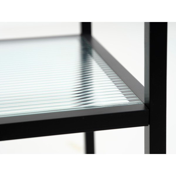 Steklen servirni voziček na kolesih 42x70 cm Bronco – Unique Furniture-image-4