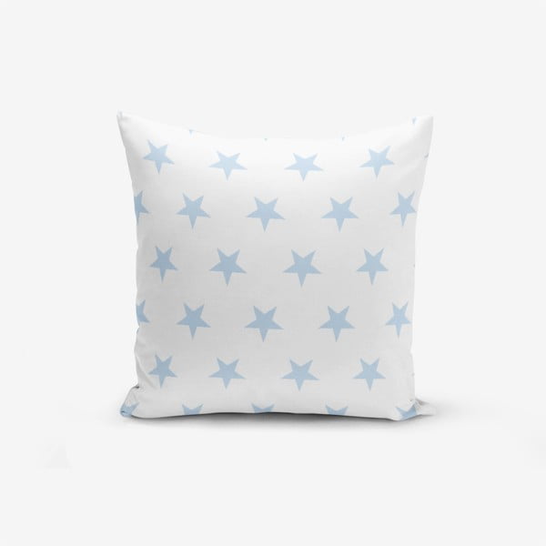 Prevleka za vzglavnik iz mešanice bombaža Minimalist Cushion Covers Light Blue Star, 45 x 45 cm