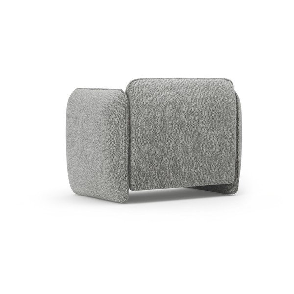 Svetlo siv fotelj iz šenilje Georgia – Micadoni -image-3