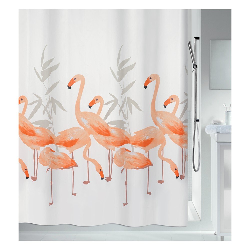 Zavesa za tuš 180x200 cm Flamingo