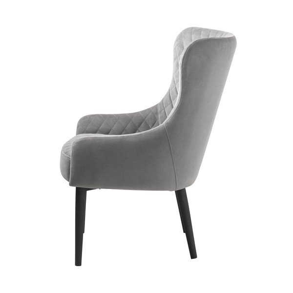 Svetlo siv žameten fotelj Ottowa – Unique Furniture-image-3