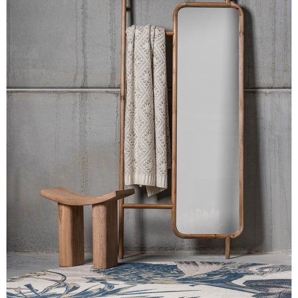 Stolček iz masivne pavlonije v naravni barvi Japan – WOOOD-image-1