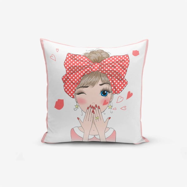 Prevleka za vzglavnik Minimalist Cushion Covers Cute Girl, 45 x 45 cm