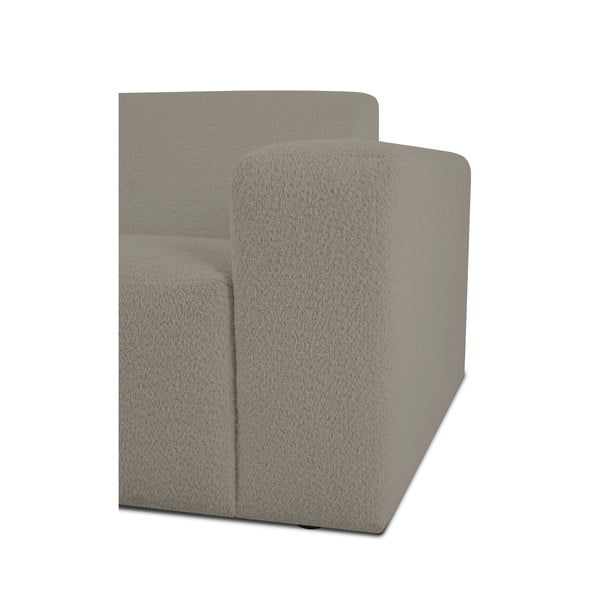 Svetlo rjava sedežna garnitura iz tkanine bouclé 228 cm Roxy – Scandic-image-3