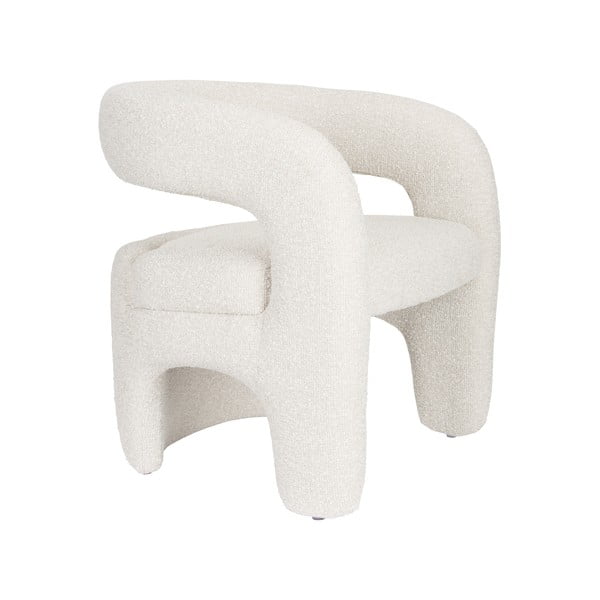 Bel fotelj iz tkanine bouclé Nova – White Label