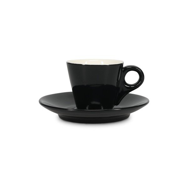 Črna porcelanasta skodelica za espresso 80 ml Barista – BonBistro-image-3