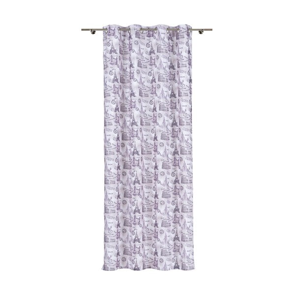 Vijolična zavesa 140x245 cm City – Mendola Fabrics