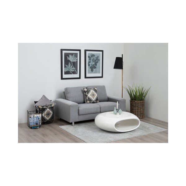 Bela eliptična klubska mizica Actona-image-1