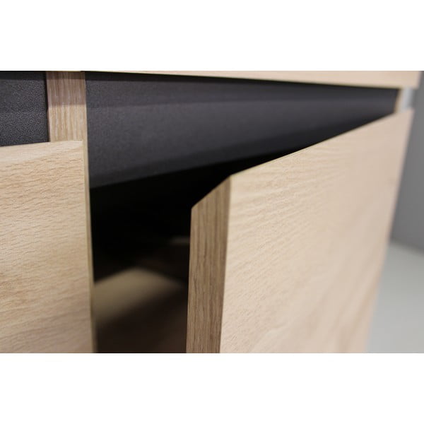 Omara za čevlje v bukovem dekorju s klopjo Lissabon - Germania-image-1