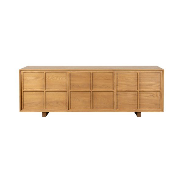 TV omarica iz masivnega jesena v naravni barvi 160x54x42 cm Raster – Zuiver