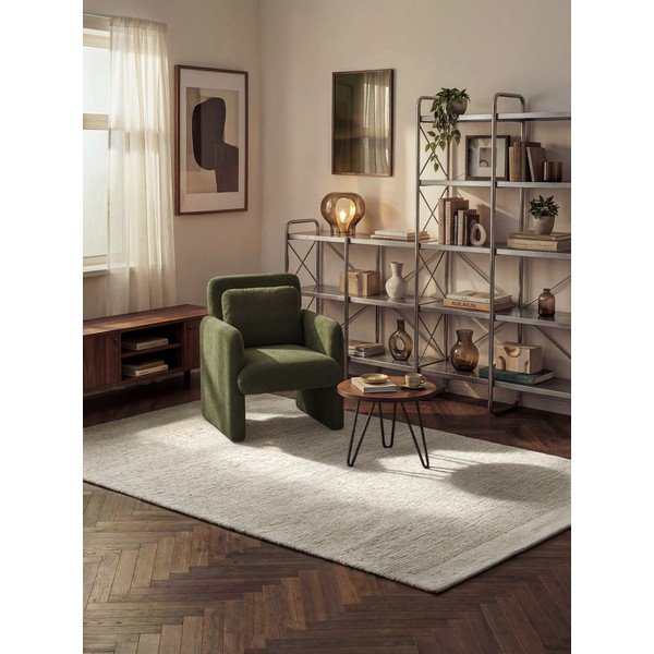 Kremno bela ročno tkana volnena preproga 200x290 cm Bexley Woolwich – Ted Baker-image-1