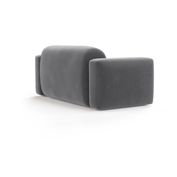 Siva žametna sedežna garnitura 180 cm Strino – Cosmopolitan Design-image-2