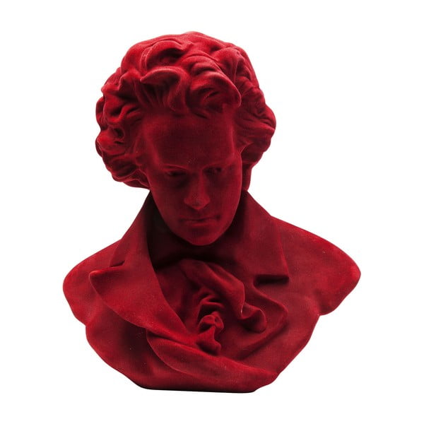 Dekorativni kip skladatelja v rdeči barvi Kare Design