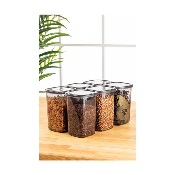 Posode za shranjevanje v kompletu 6 ks živil Fresco – Hermia-image-1