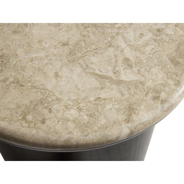 Okrogla stranska mizica z marmorno mizno ploščo ø 45 cm Piazze – Unique Furniture-image-2