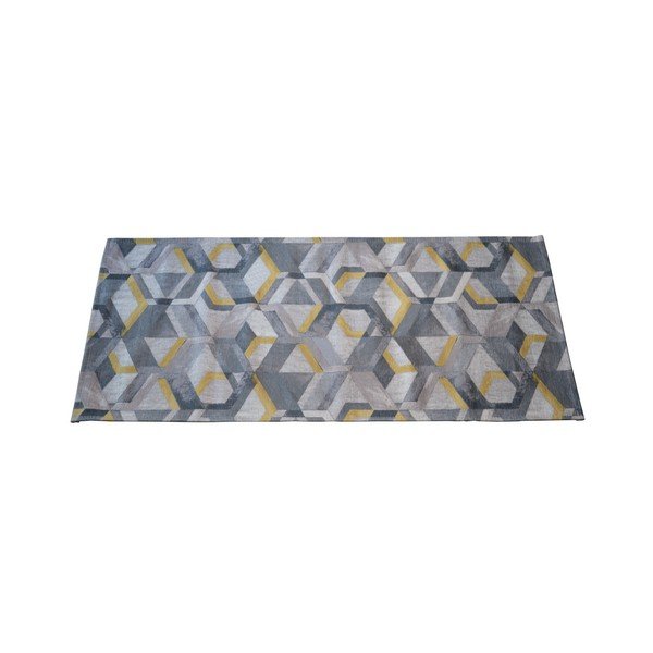 Rumeno-siva Floorita Retro tekalo, 60 x 190 cm-image-2