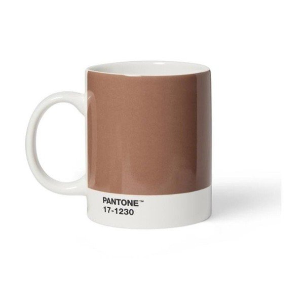 Svetlo rjava porcelanasta skodelica 375 ml Mocha Mousse 17-1230 – Pantone