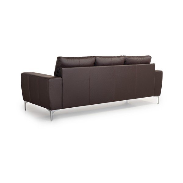 Rjava usnjena zofa Scandic Twigo, 227 cm-image-3