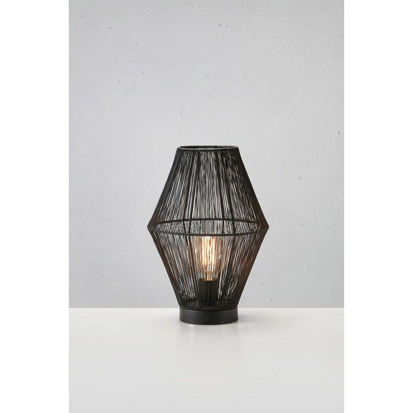 Črna namizna svetilka s kovinskim senčnikom (višina 38 cm) Casa – Markslöjd-image-1