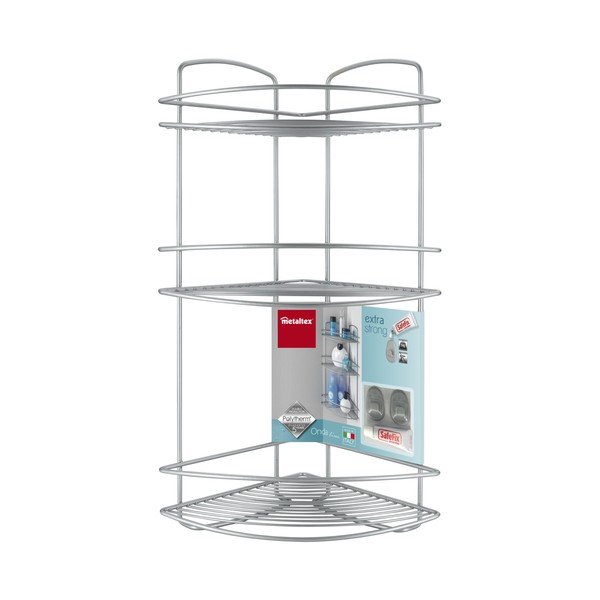 Kopalniška trinadstropna kotna polica Metaltex Onda Corner-image-1