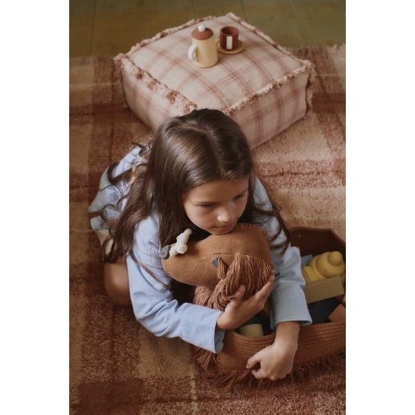 Rjava tekstilna otroška škatla za shranjevanje 68x24x35 cm Poppy – Lorena Canals-image-2