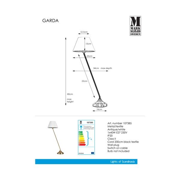 Namizna svetilka v belo-zlati barvi Markslöjd Garda-image-1