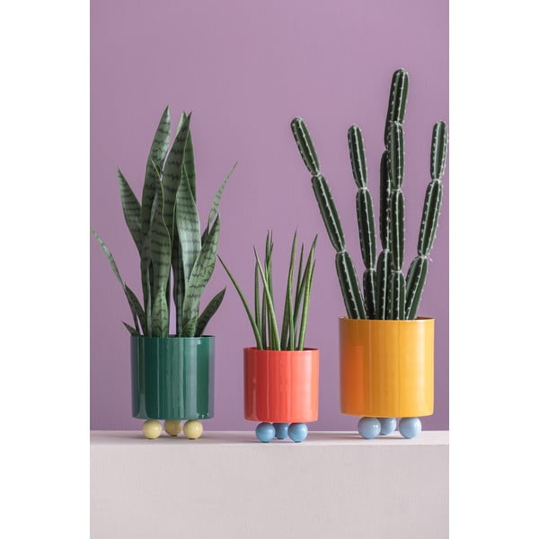 Kovinski okrasni cvetlični lonec ø 18 cm Double Funky – PT LIVING-image-1