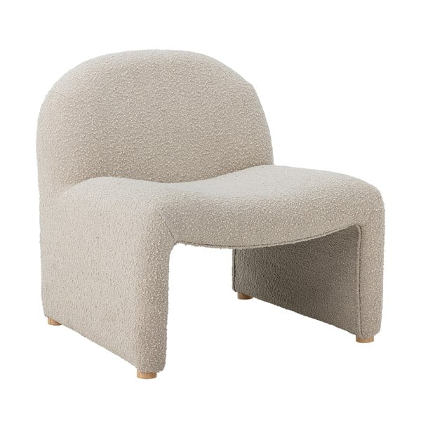 Kremno bel fotelj iz tkanine bouclé Neel – Bloomingville