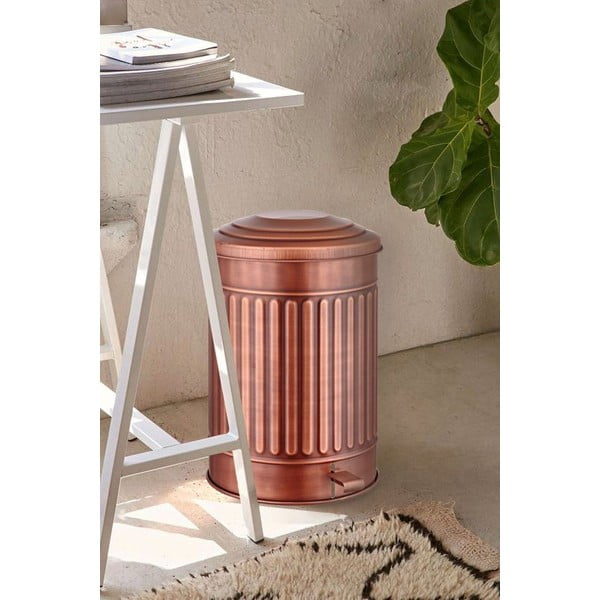 Jekleni koš za smeti s pedalom 37 l - Hermia-image-1