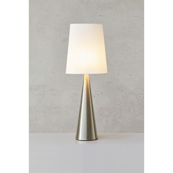Namizna svetilka v beli in srebrni barvi (višina 64 cm) Conus - Markslöjd-image-1