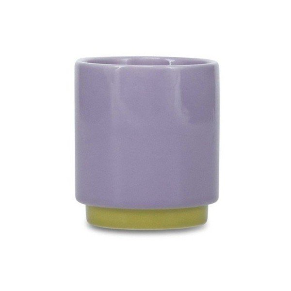 Zelena/vijolična skodelica iz kamenine 130 ml Duo – ONA