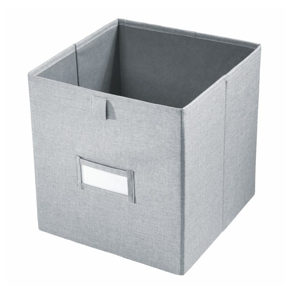 Siva škatla za shranjevanje iDesign Codi, 38,1 x 26,6 cm