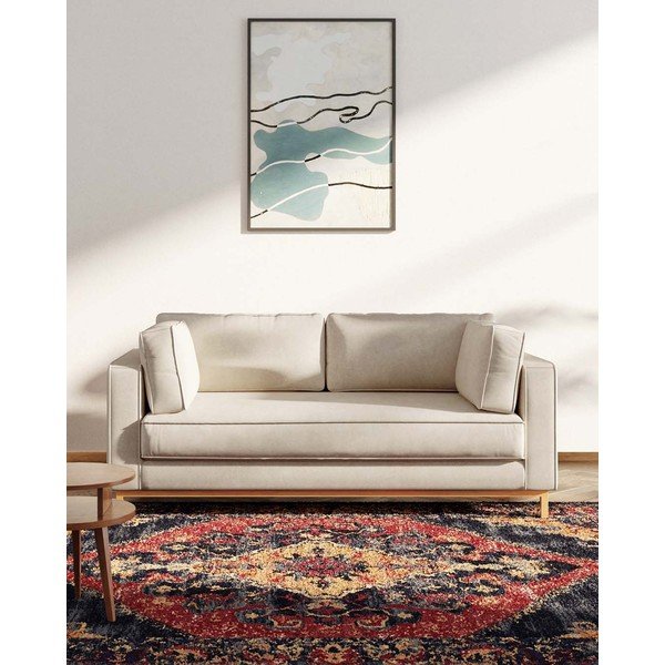 Bež žametna sedežna garnitura 192 cm Celerio – Ame Yens-image-3