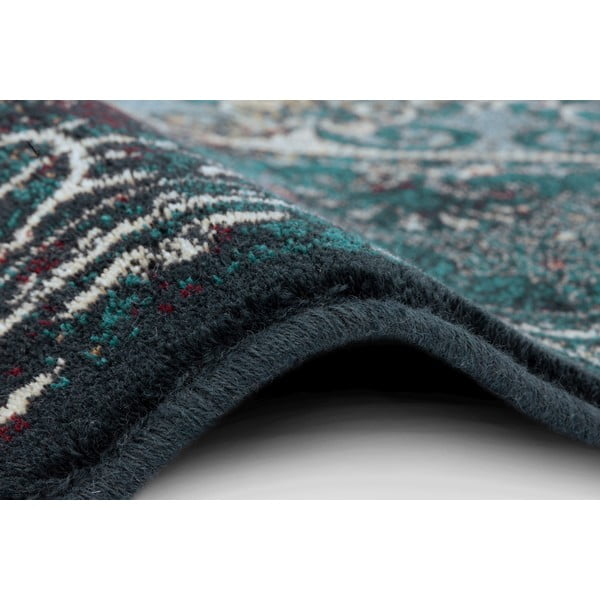 Modrozelena volnena preproga 160x240 cm Ann – Agnella-image-2