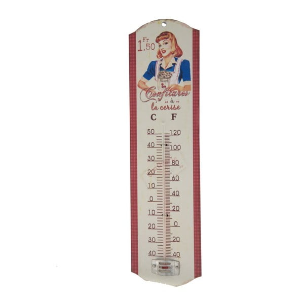 Rdeče-beli termometer Antic Line Confiture
