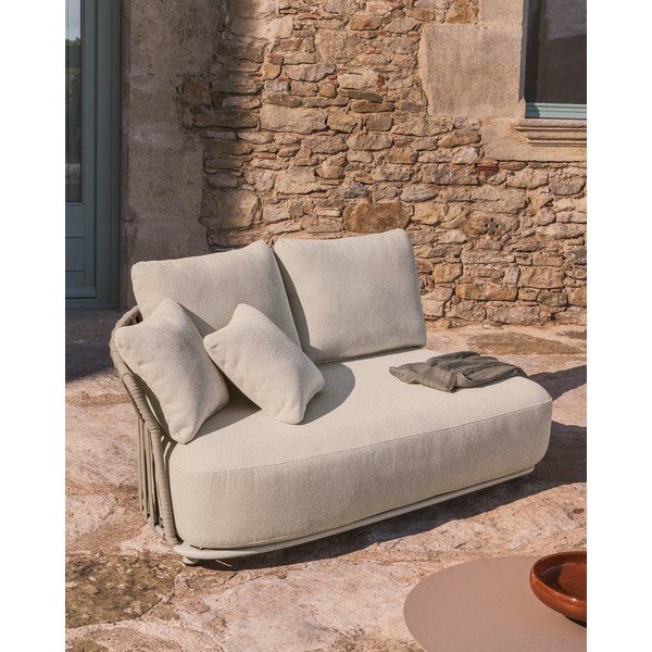 Bež/sivorjav vrtni modularni kavč 170 cm Osani – Kave Home-image-1