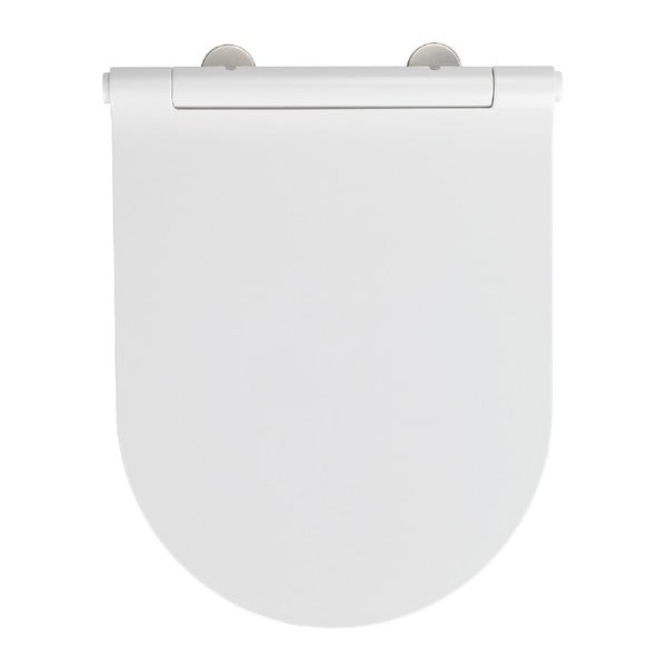 Bela deska za WC školjko Wenko Nuoro White, 45,2 x 36,2 cm