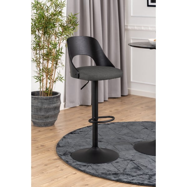 Temno sivi barski stoli v kompletu z nastavljivo višino 2 ks (višina sedeža 84 cm) Lucy – Actona-image-2