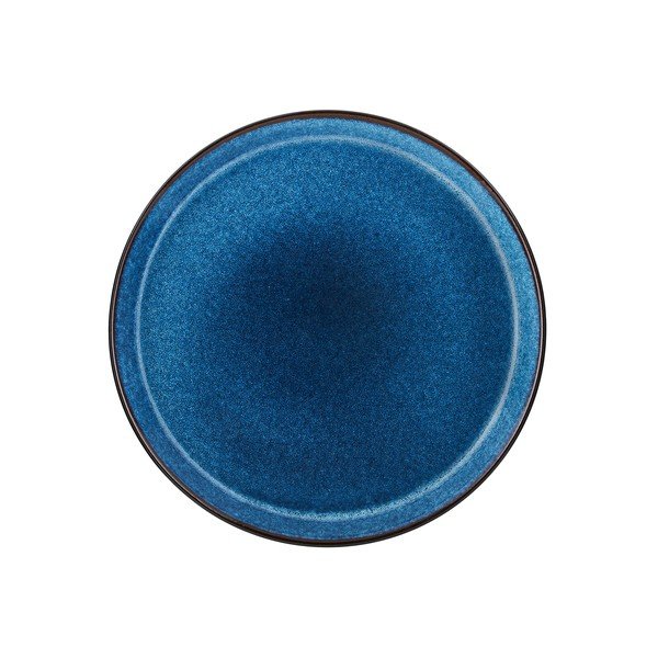 Črno-moder krožnik iz kamenine ø 27 cm Gastro Dark Blue/Black – Bitz