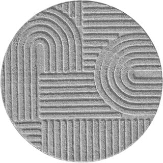 Svetlo siva okrogla preproga ø 120 cm Art – Ayyildiz Carpets
