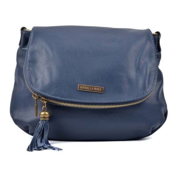 Modra usnjena torbica Isabella Rhea Dunia