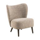 Bež fotelj iz tkanine bouclé Elmont – Actona