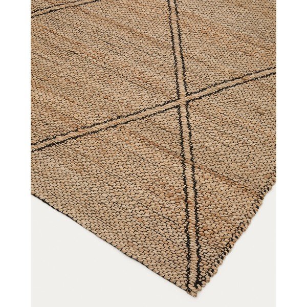Ročno tkana preproga iz jute v naravni barvi 160x230 cm Vallalta – Kave Home-image-4